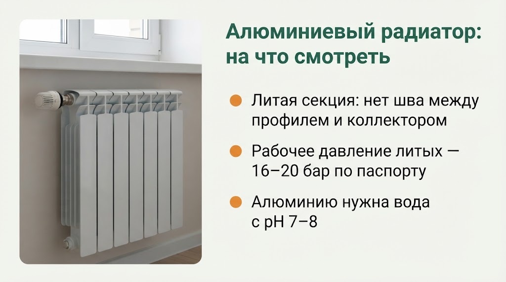 Алюминиевый радиатор: на что смотреть