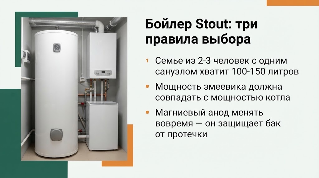 Бойлер Stout: три правила выбора