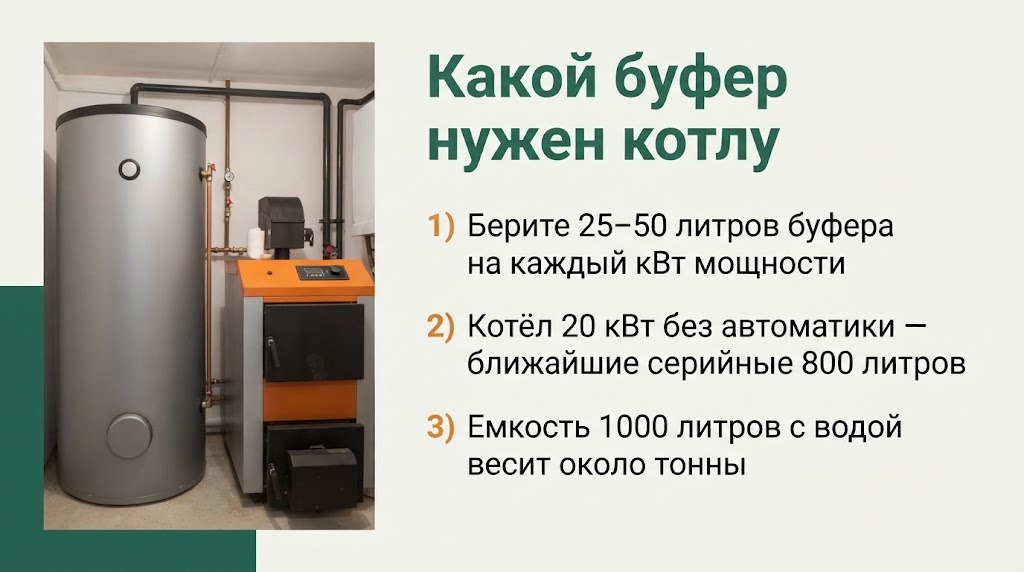 Какой буфер нужен котлу