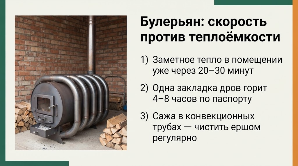 Булерьян: скорость против теплоёмкости