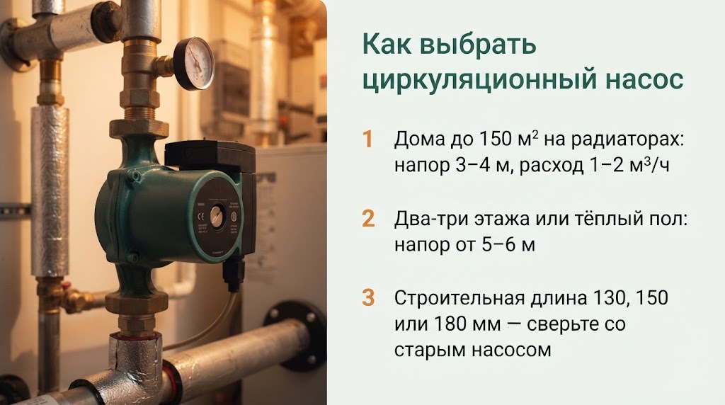Как выбрать циркуляционный насос