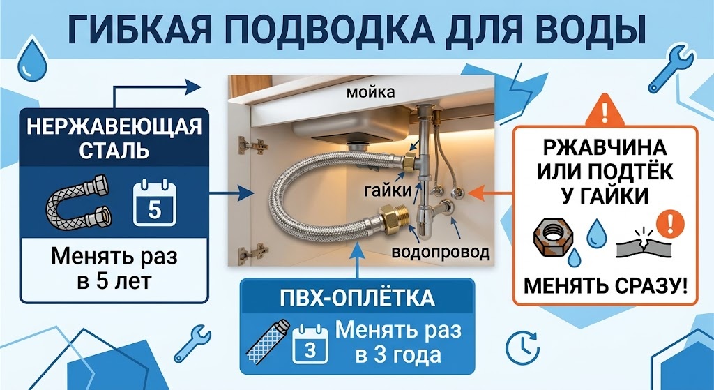Какую гибкую подводку выбрать