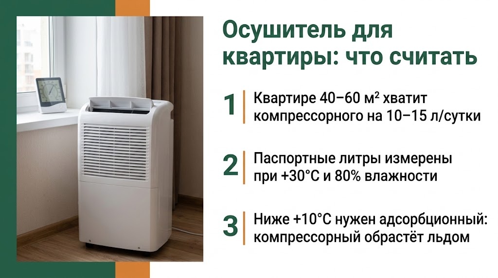 Осушитель для квартиры: что считать