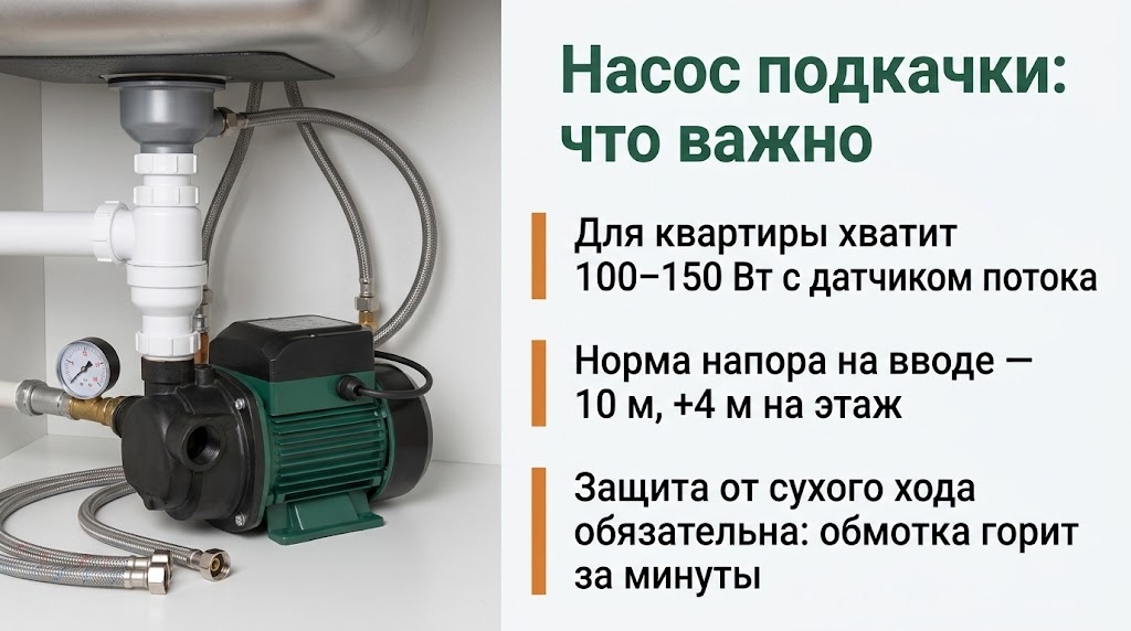 Насос подкачки: что важно