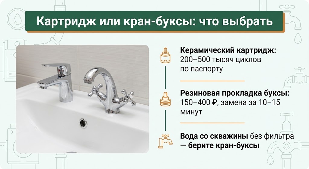 Картридж или кран-буксы: что выбрать