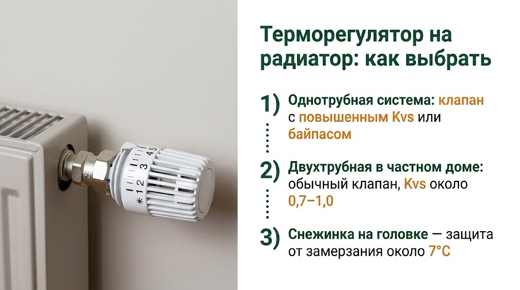 Терморегулятор на радиатор: что учесть